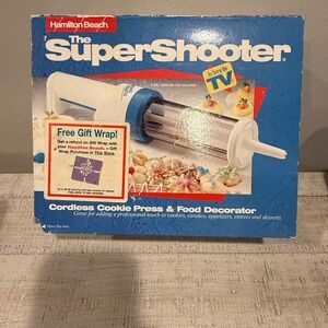 Hamilton Beach SuperShooter Cookie Press - Blue Packaging